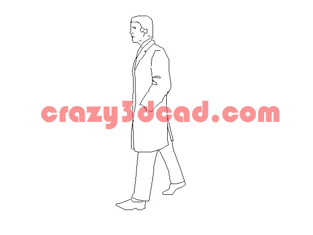 Coat men's CAD blocks